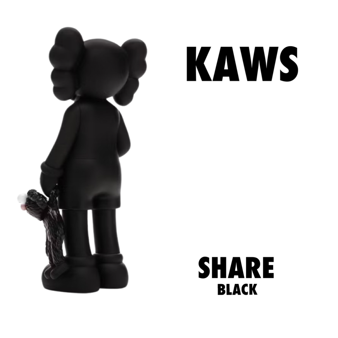 KAWS Share Vinyl Figure Black – Drexlers KAWS Share Vinyl Figure Black – Drexlers