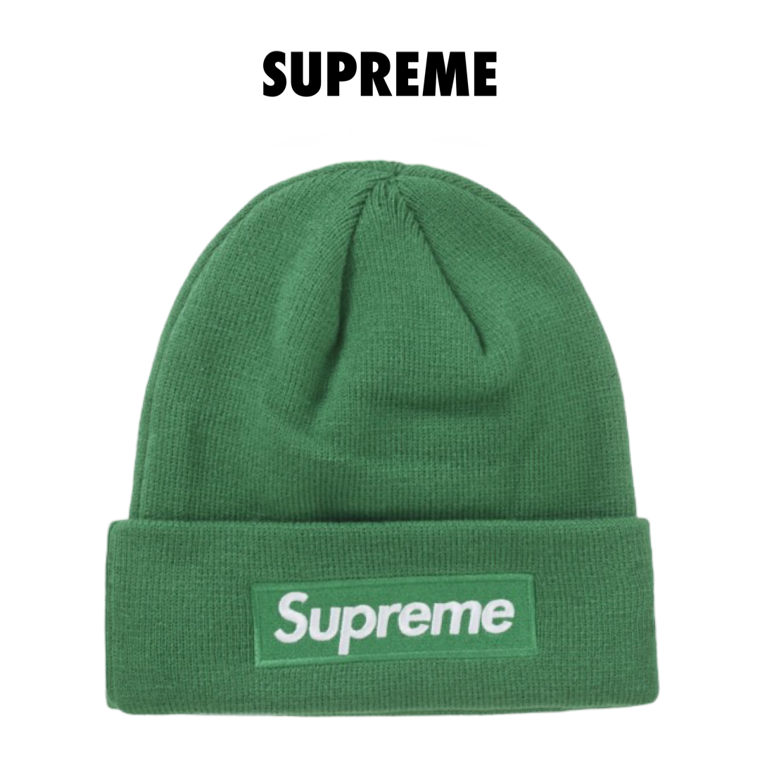 Supreme New Era Box Logo Beanie Green (FW24)
