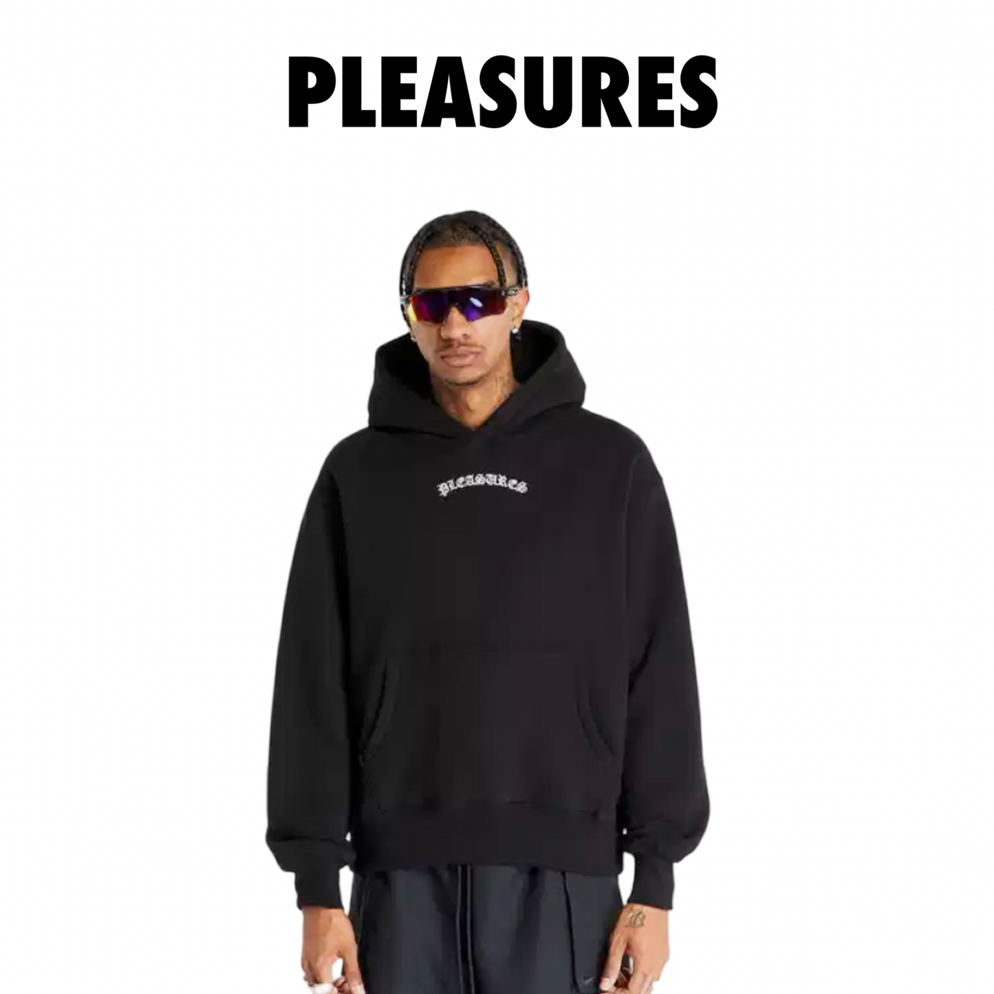Pleasures NEURAL HOODIE black