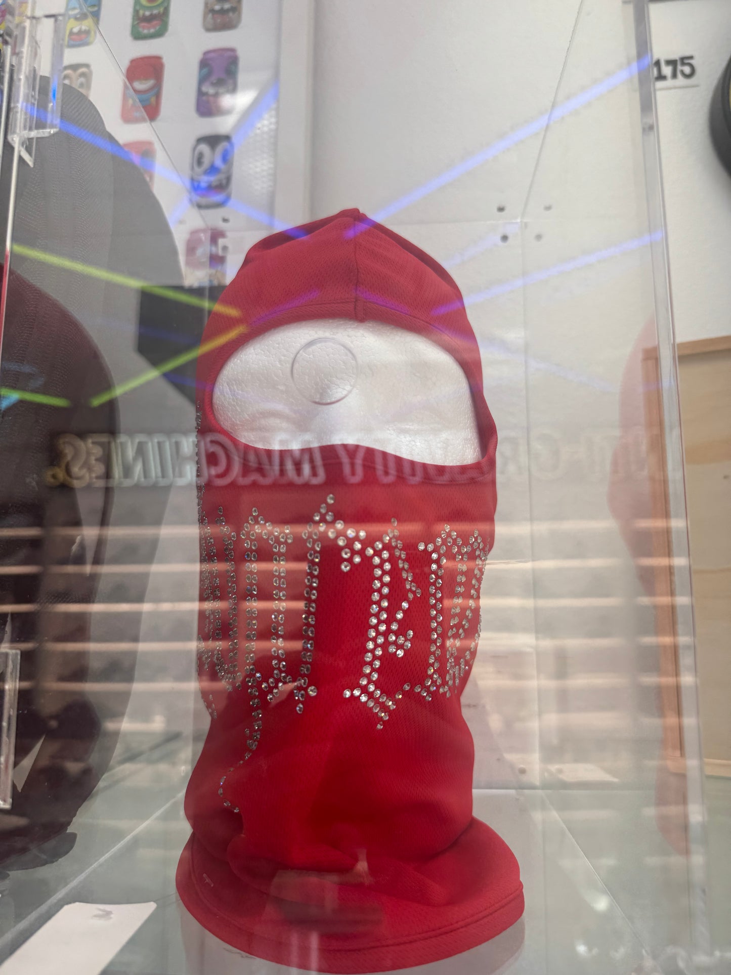 Supreme Rhinestone Balaclava Red