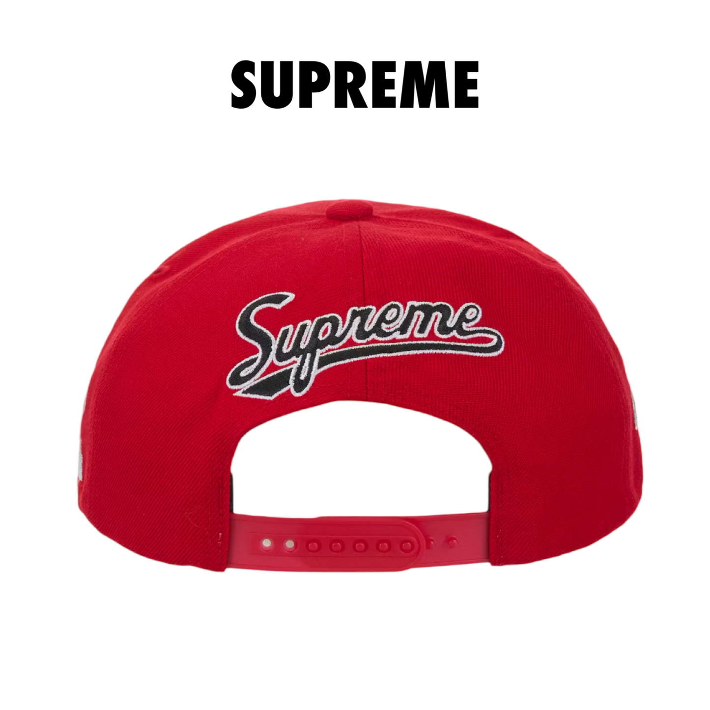 Supreme World Famous S Logo 6- Panel Hat red