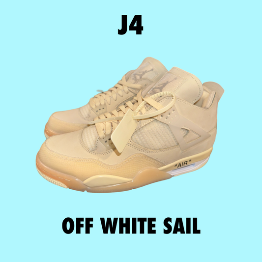 Jordan 4 Retro
Off-White Sail Women’s 13W men’s 11.5