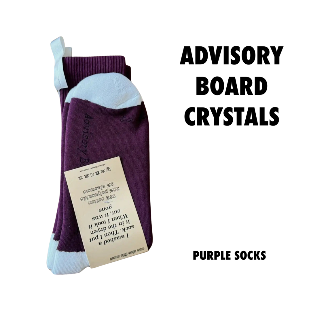 Advisory Board Crystals Purple Socks