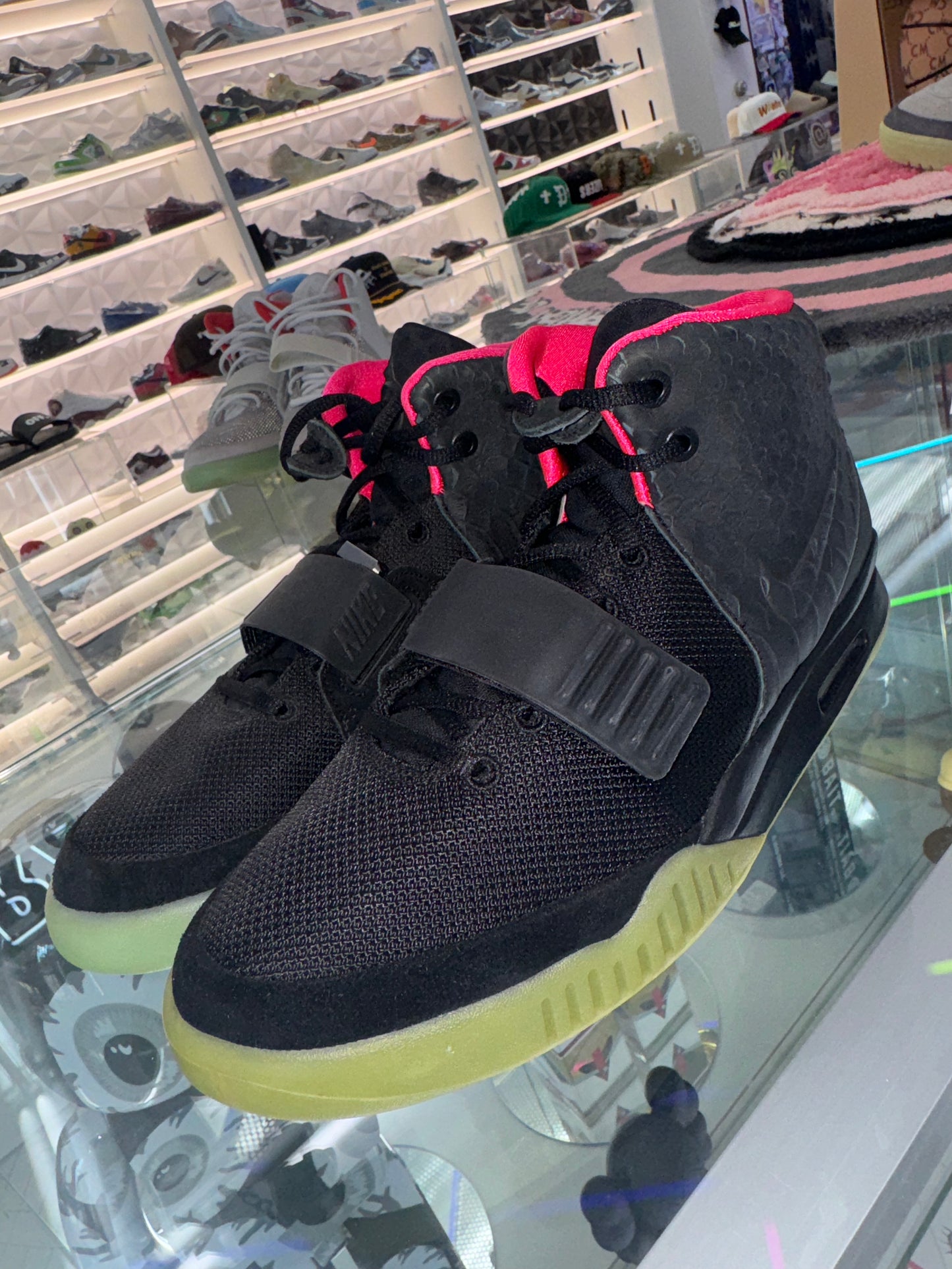 Nike Yeezy 2 Solar Red Worn 10