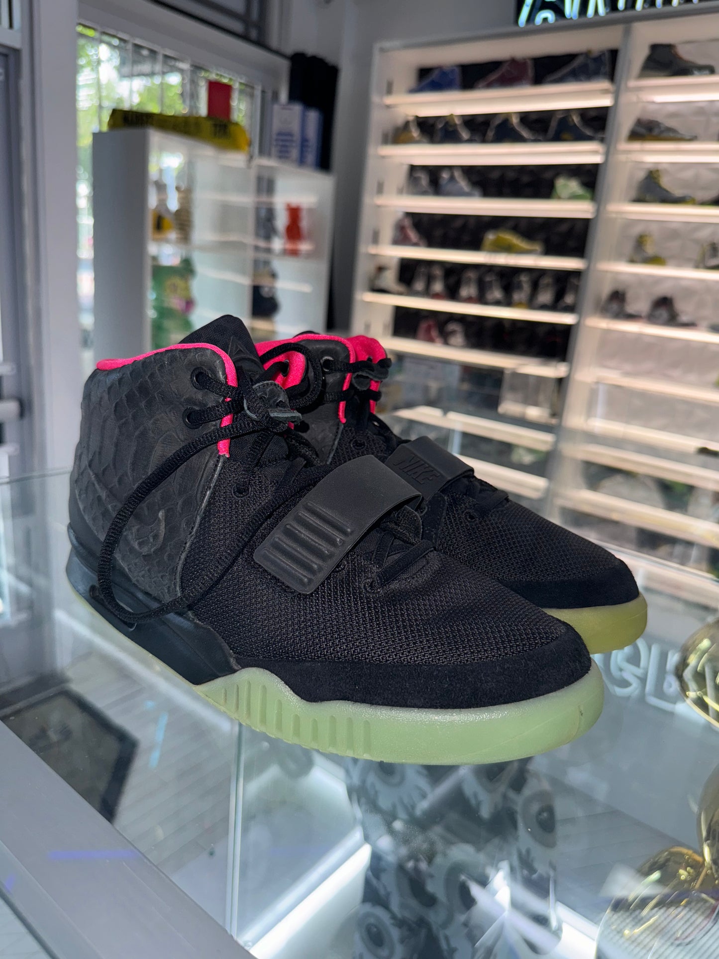 Nike Yeezy 2 Solar Red Worn 10
