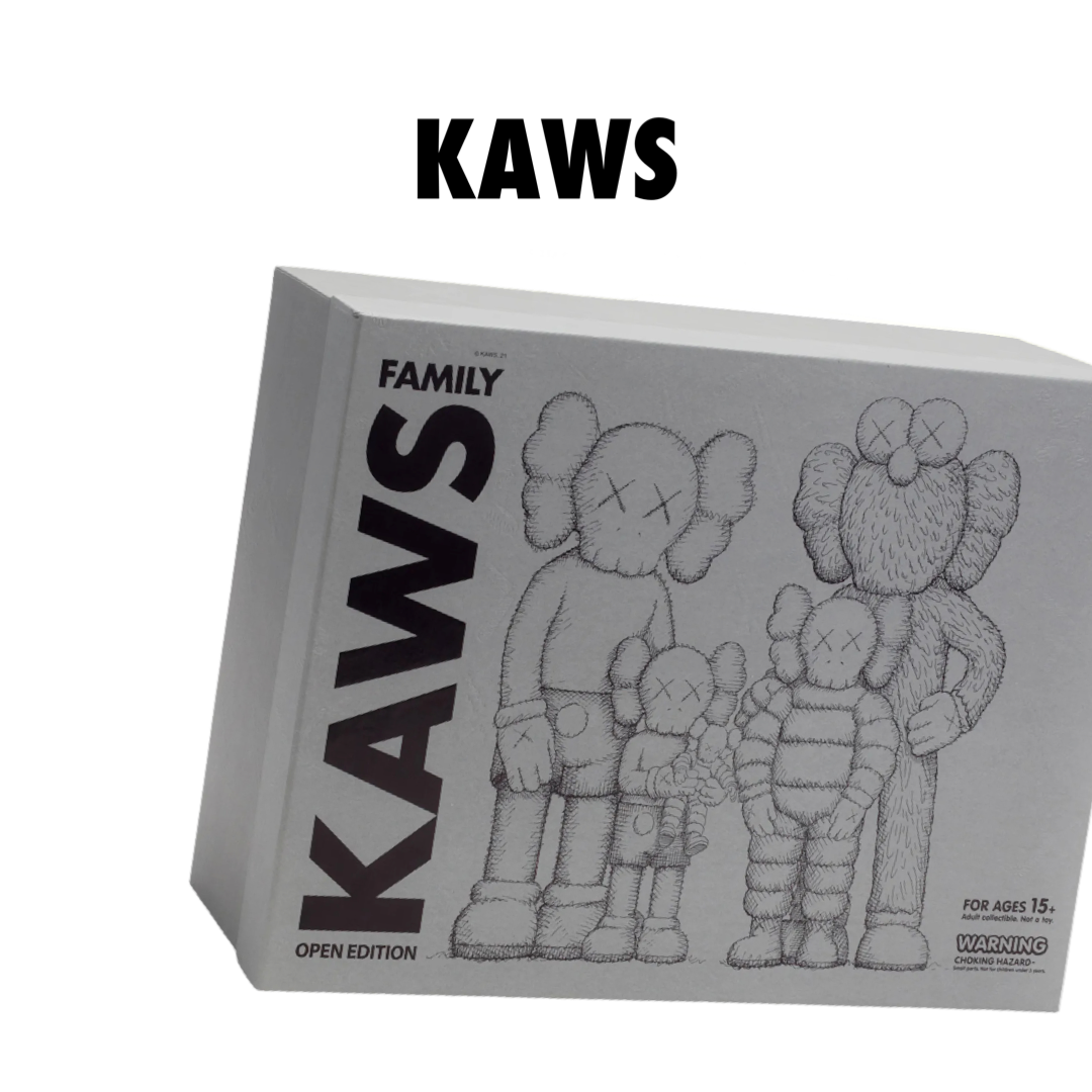 KAWS Family Vinyl Figures Grey/Pink