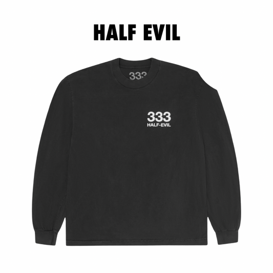 Half Evil washed Grey crewneck