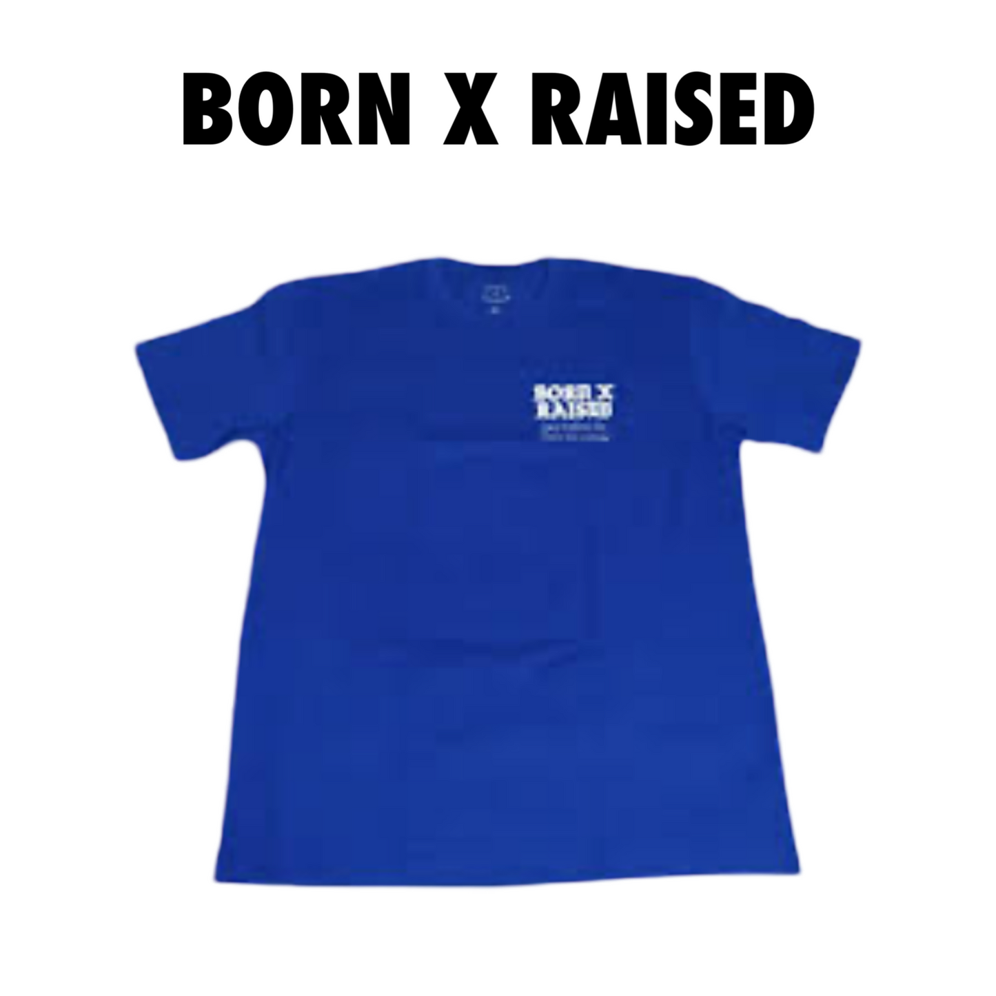 Born x Raised Stone Angel tee blue