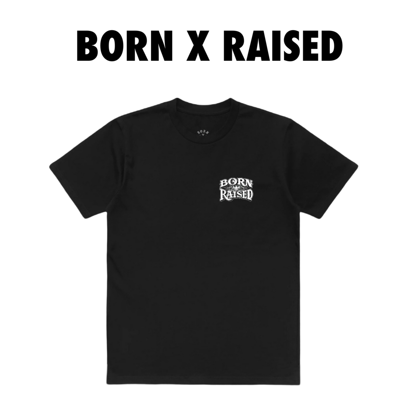 Born x Raises + MR CARTOON Wire Wheels tee black