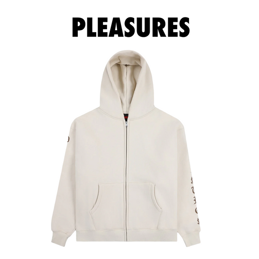 Pleasures OE ZIP UP HOODIE Natural