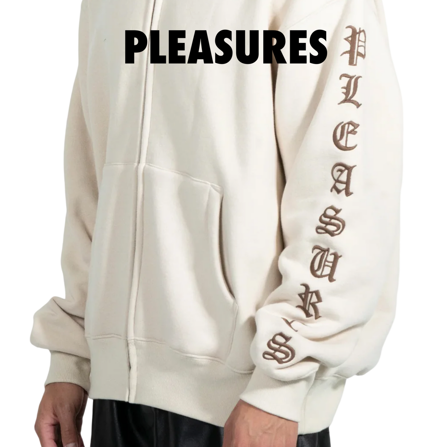 Pleasures OE ZIP UP HOODIE Natural