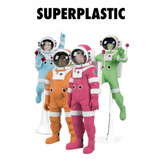 Superplastic × Gorillaz Spacesuit Set Figures