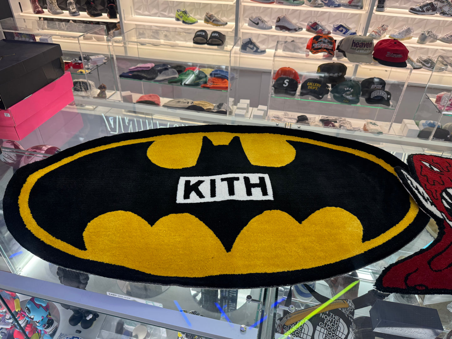 Kith x Batman Symbol Rug