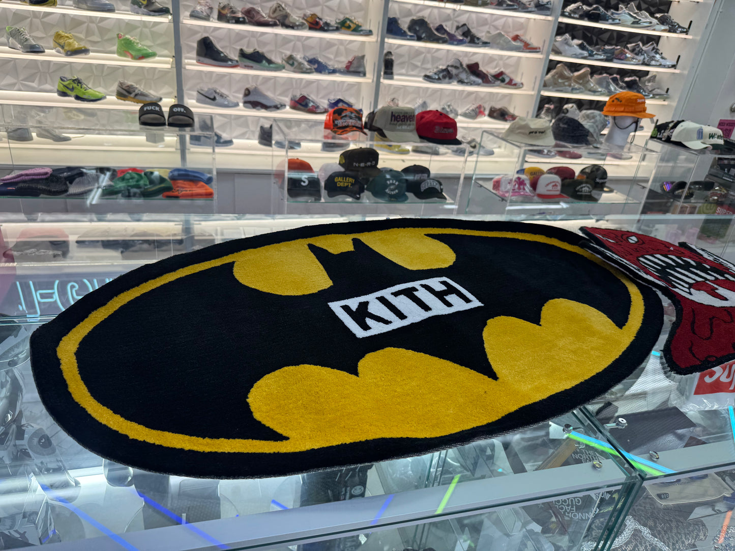 Kith x Batman Symbol Rug