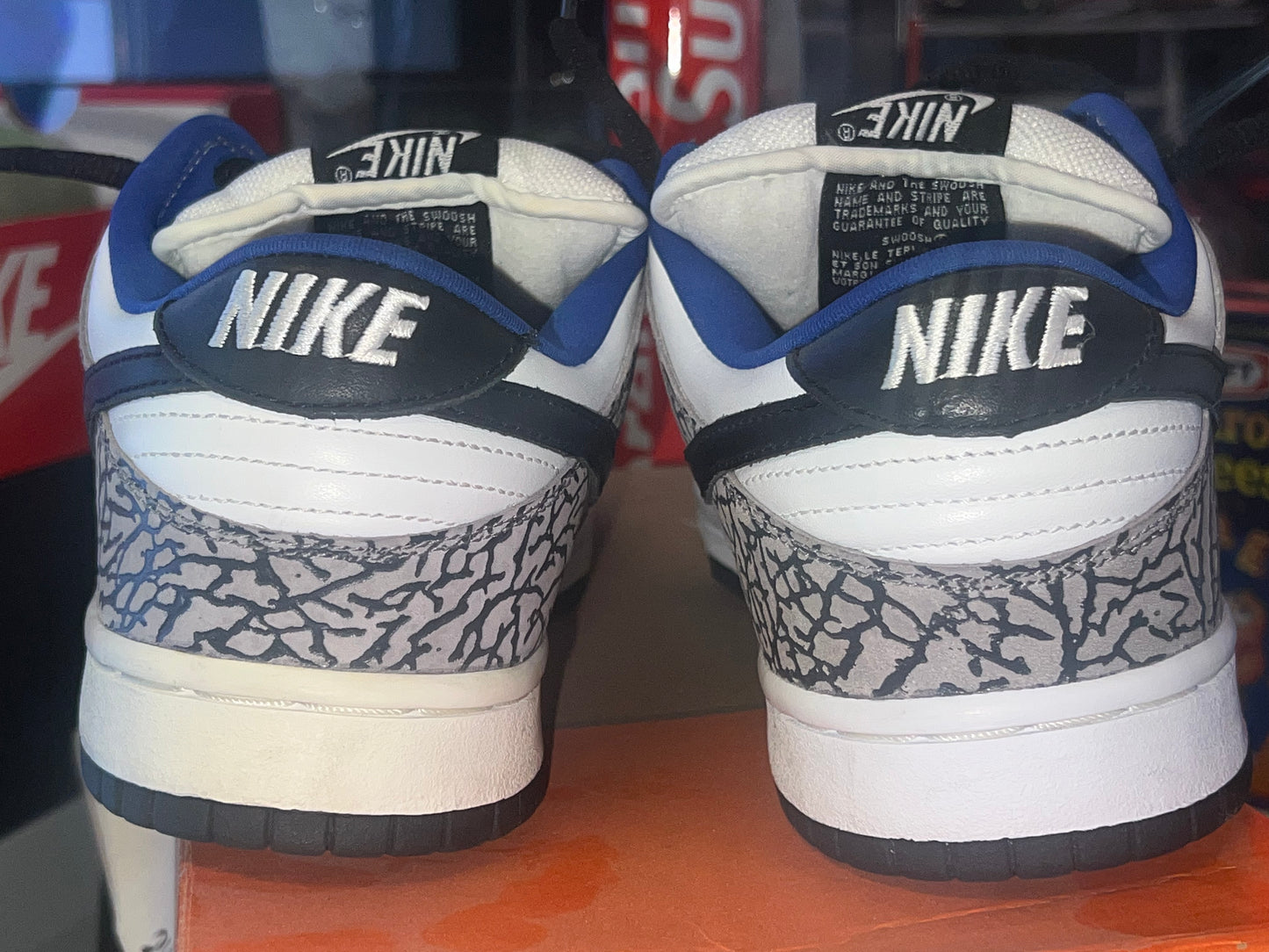 Nike Dunk SB Supreme White Cement 2002