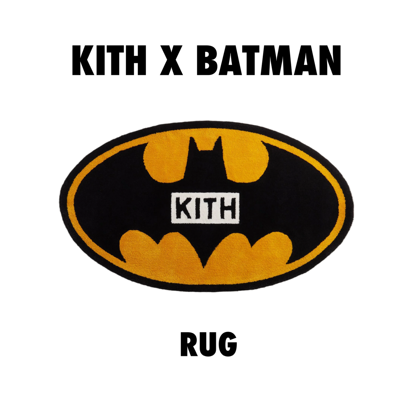 Kith x Batman Symbol Rug