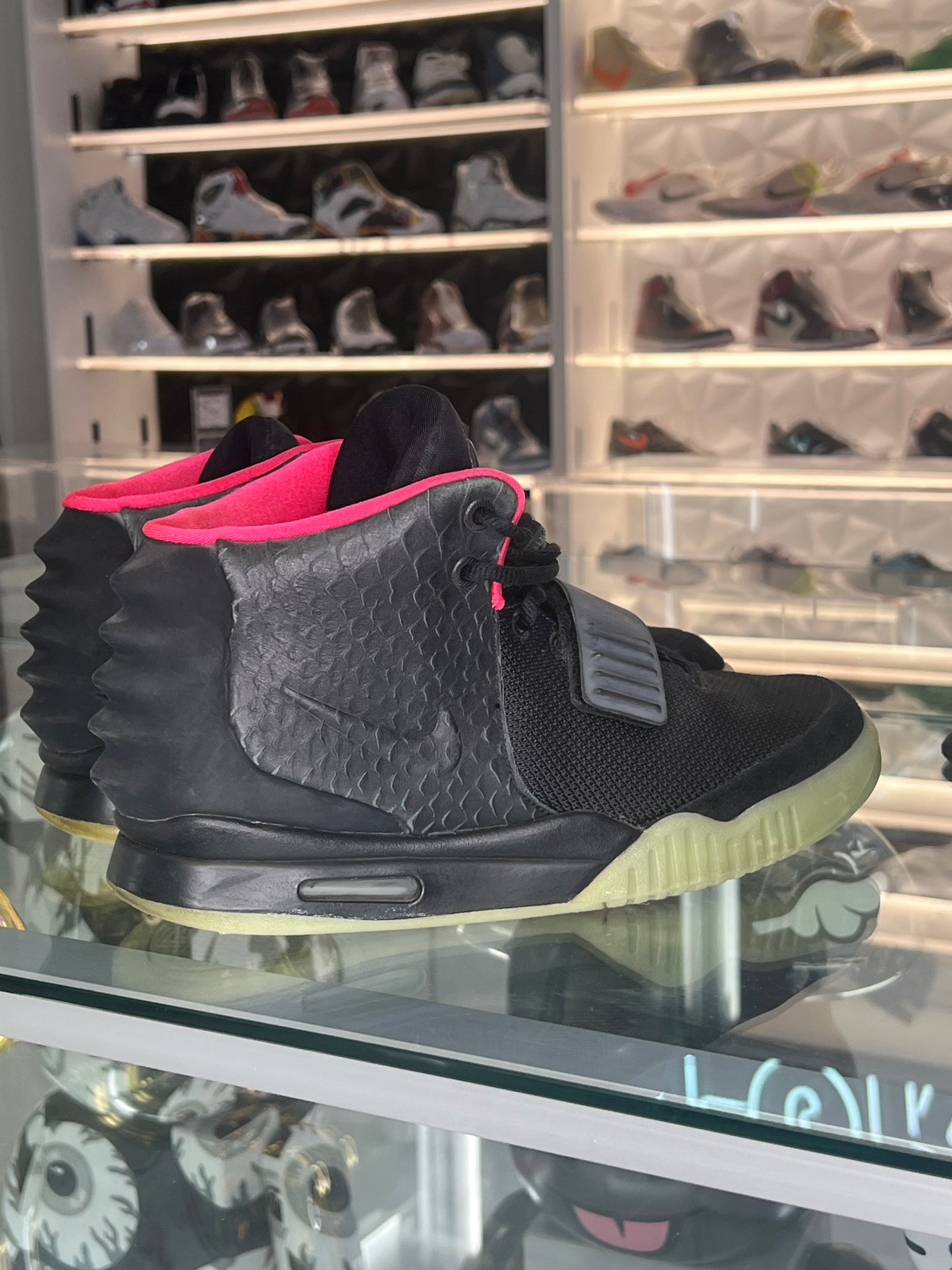 Nike Yeezy 2 Solar Red Worn 9.5