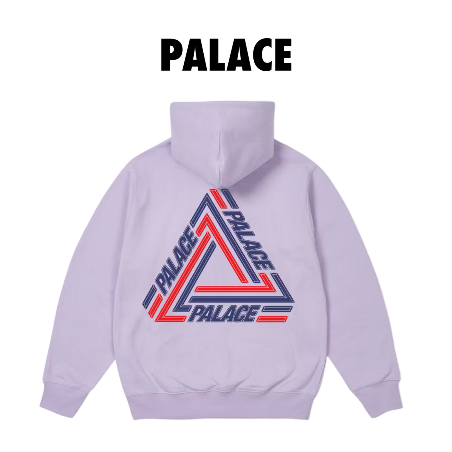 Palace Tri-Line Hood Pastel Purple