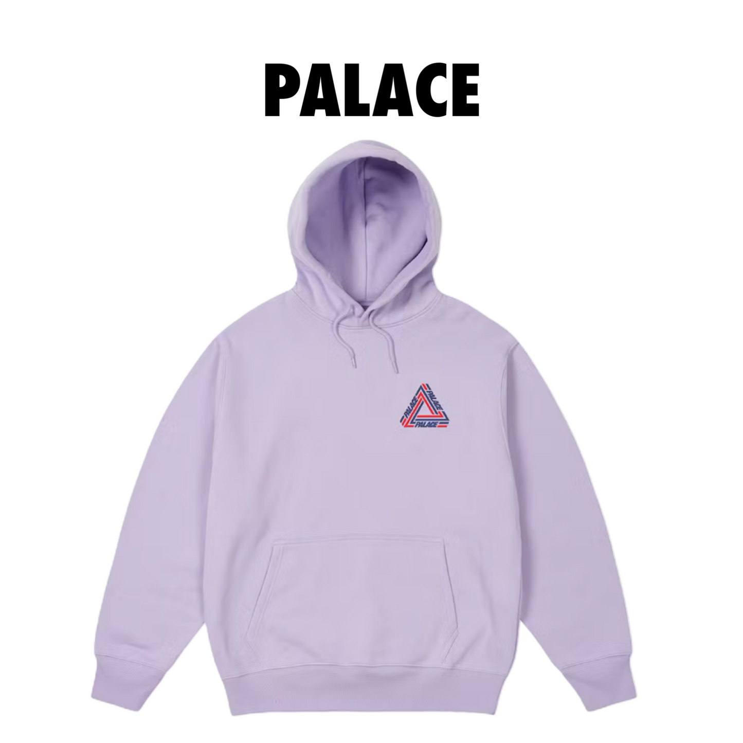 Palace Tri-Line Hood Pastel Purple