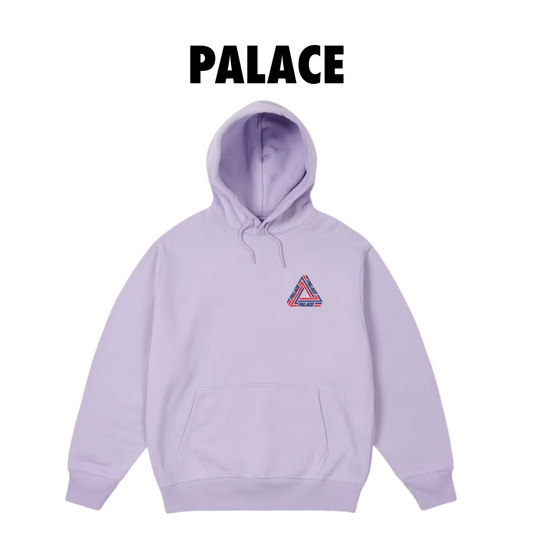 Palace Tri-Line Hood Pastel Purple