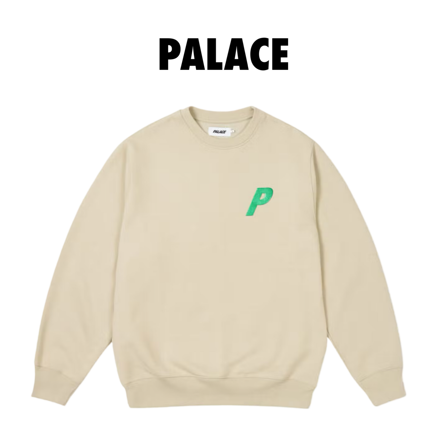 Palace Palace P3 Glitter Crew Stoney Grey