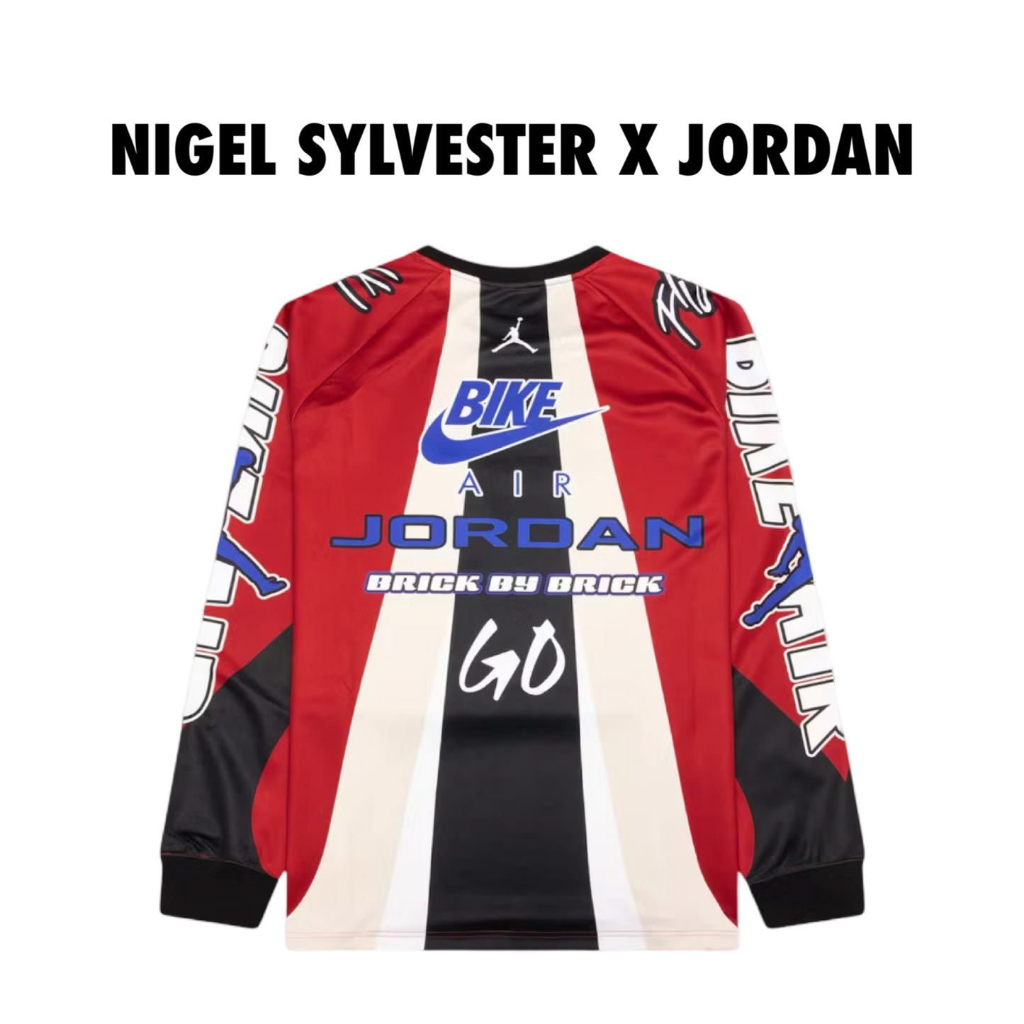 Jordan x Nigel Sylvester BMX Jersey Cinnabar