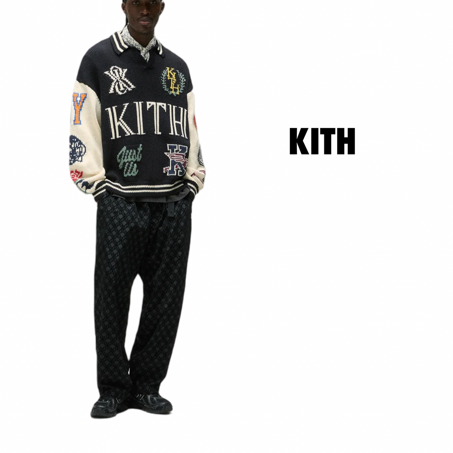 Kith Flocked Monogram Elias Pant