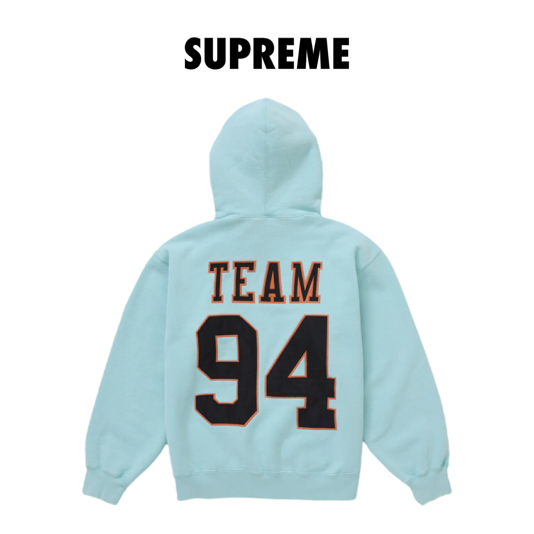 Supreme Team 94 Hooded Sweatshirt Aqua