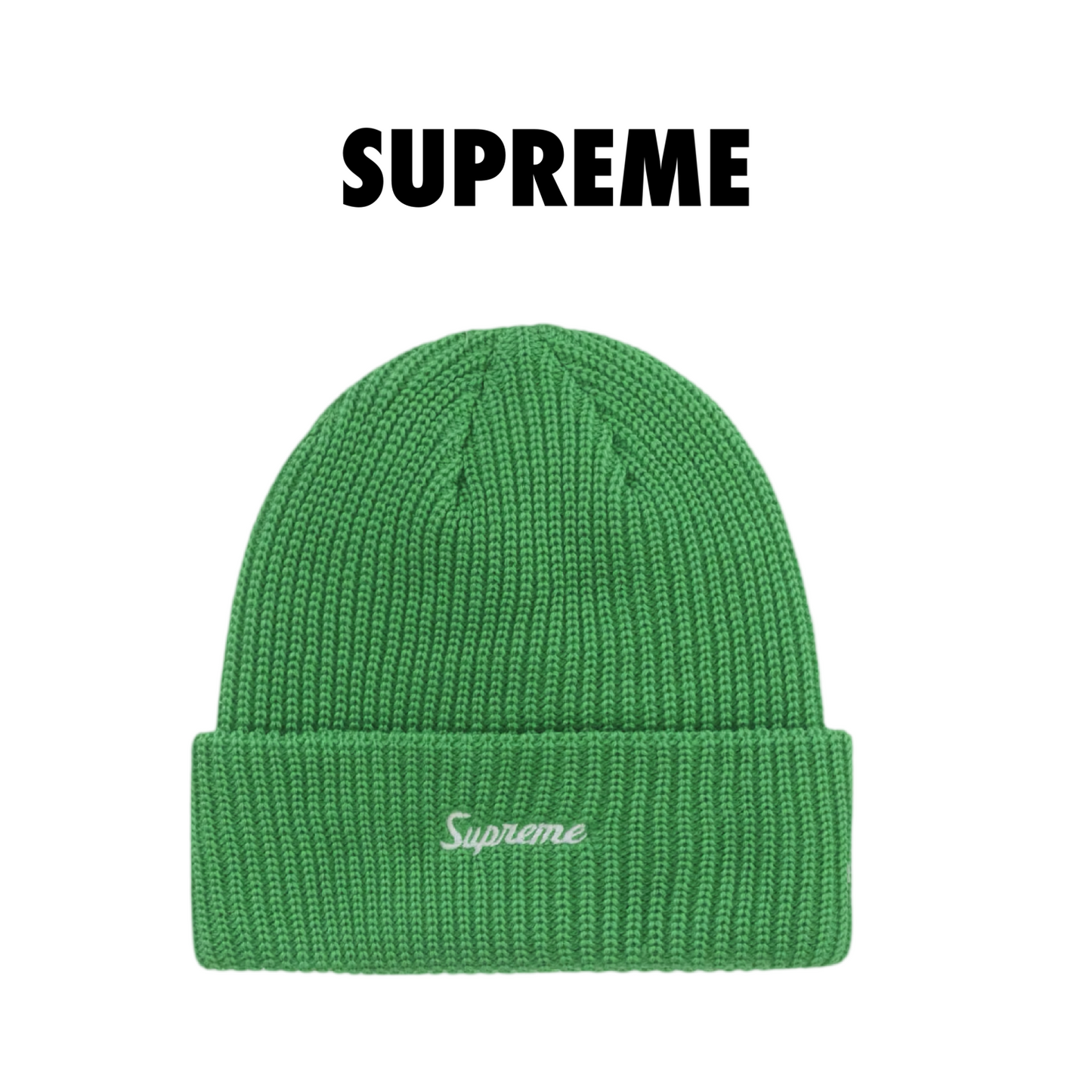 Supreme Loose Gauge Beanie (FW25) green