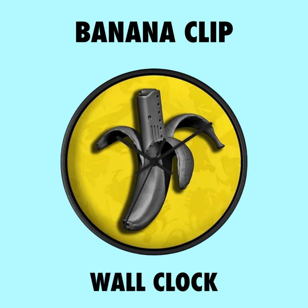 Banana Clip Wall Clock