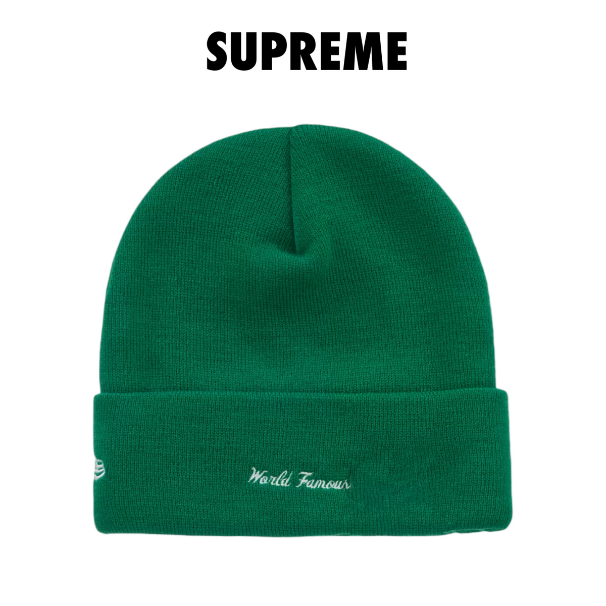 Supreme New Era Action Beanie green