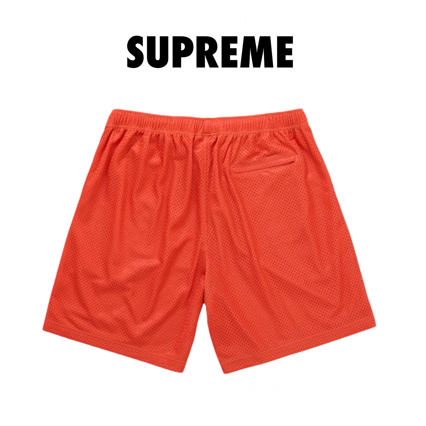 Supreme Rhinestone Mesh Short orange Knicks