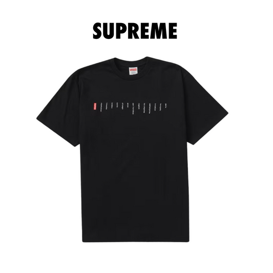 Supreme Location Tee Black