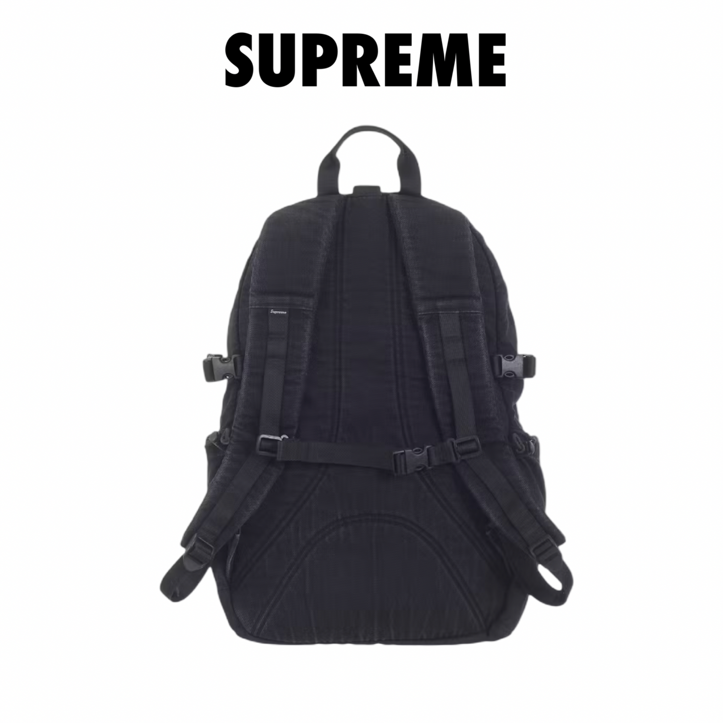 Supreme Denim Backpack Black