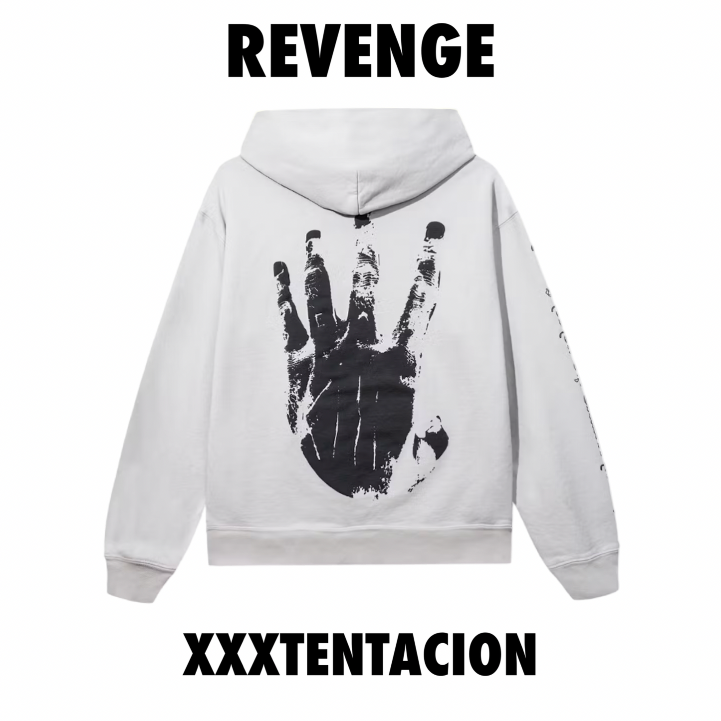 Revenge XXXTentacion Mugshot Hoodie Cement Grey