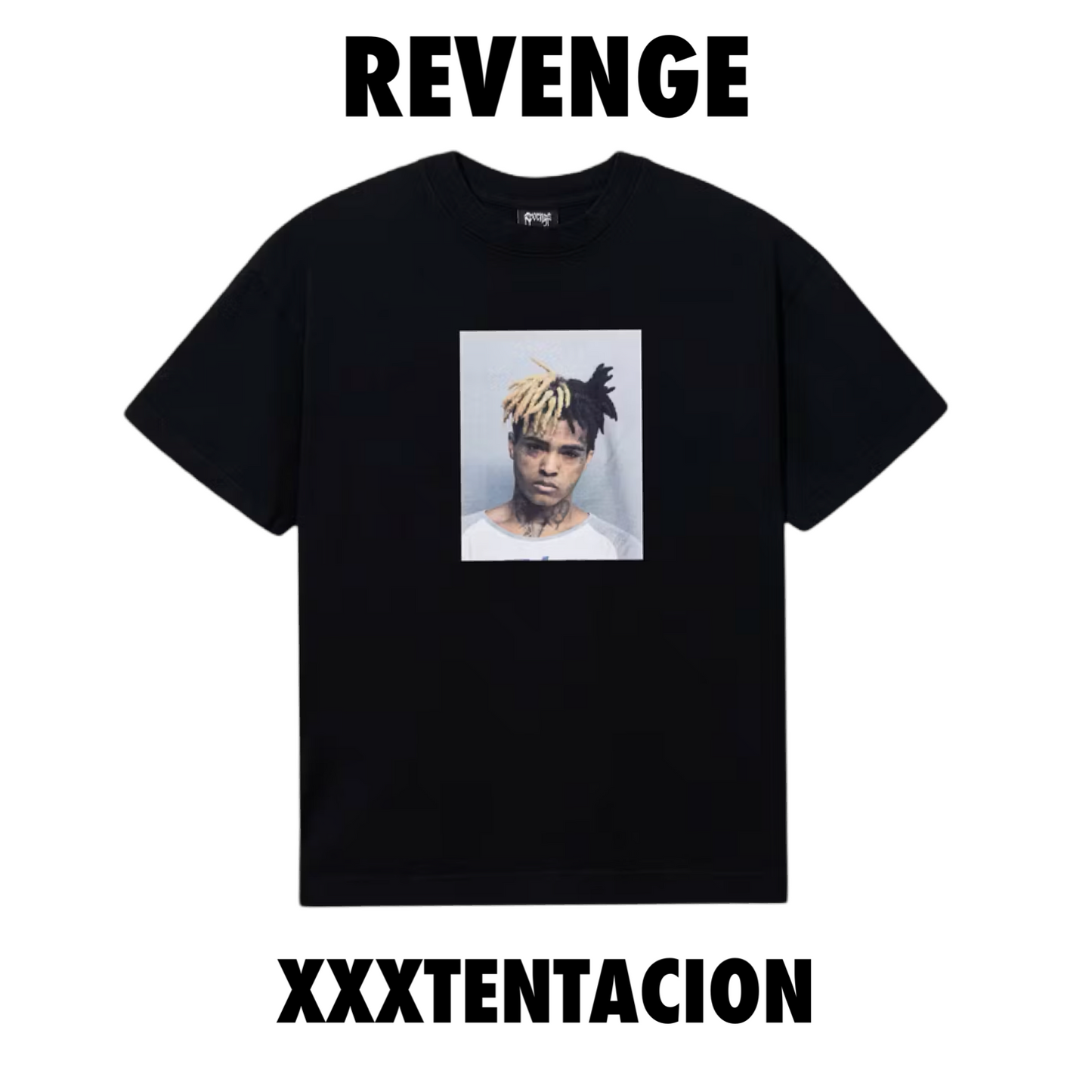 Revenge XXXTentacion Mugshot tee black