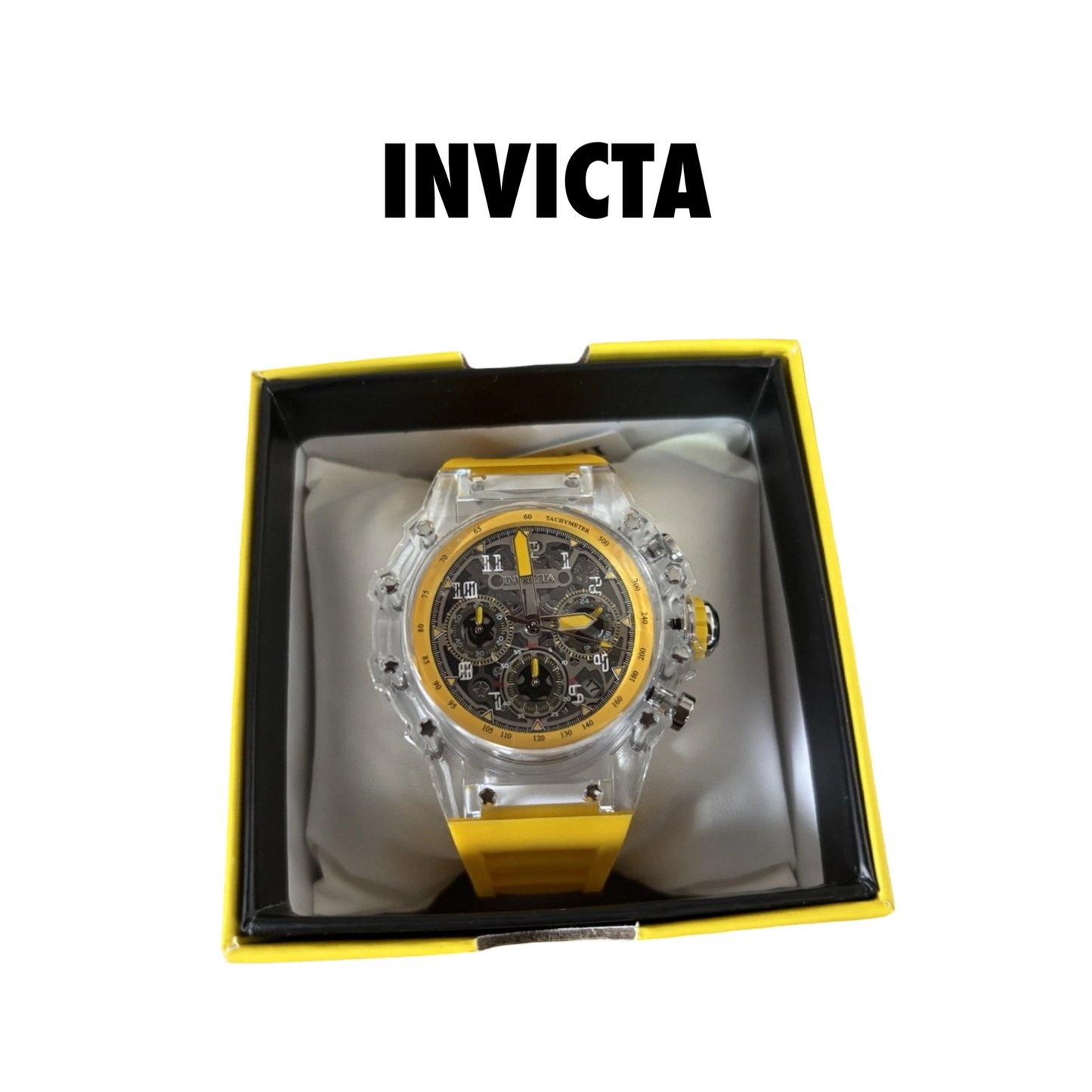 Invicta Racing Vaulthan Unisex Quartz Chronograph Tachymeter Watch 44mm 69677