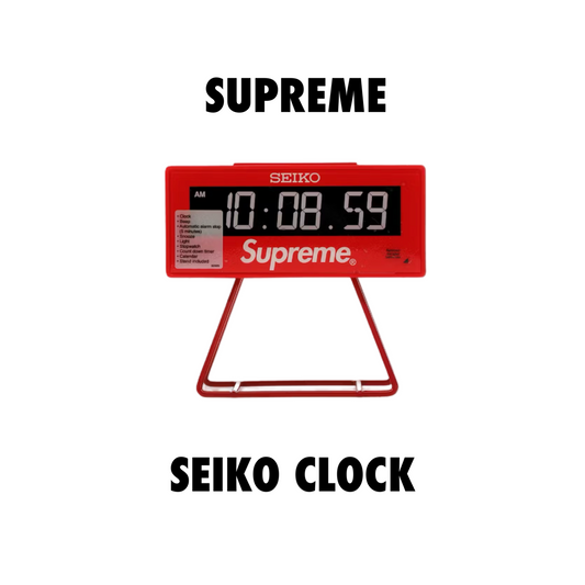 Supreme Seiko Marathon Clock Red