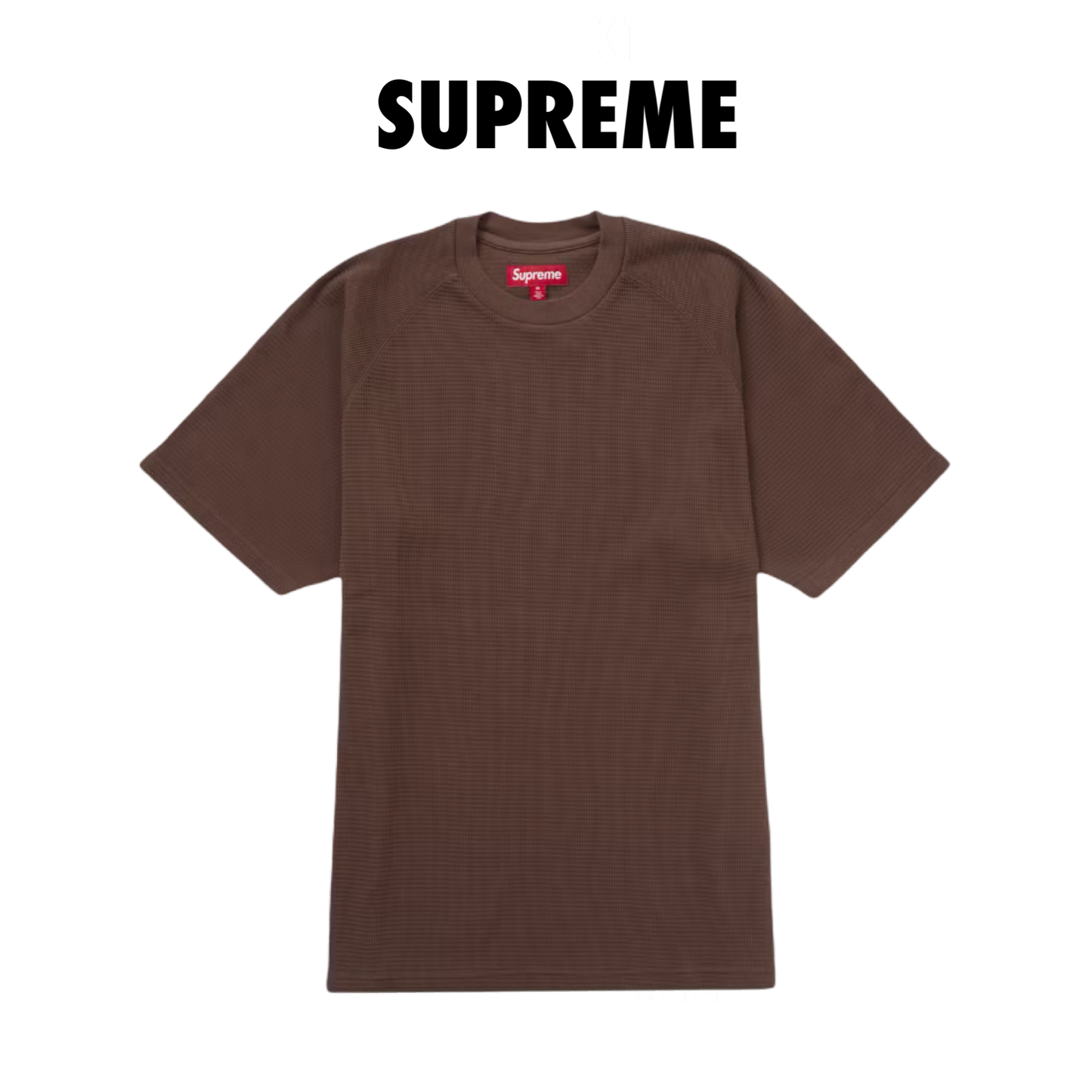Supreme Stencil Thermal S/S Top brown