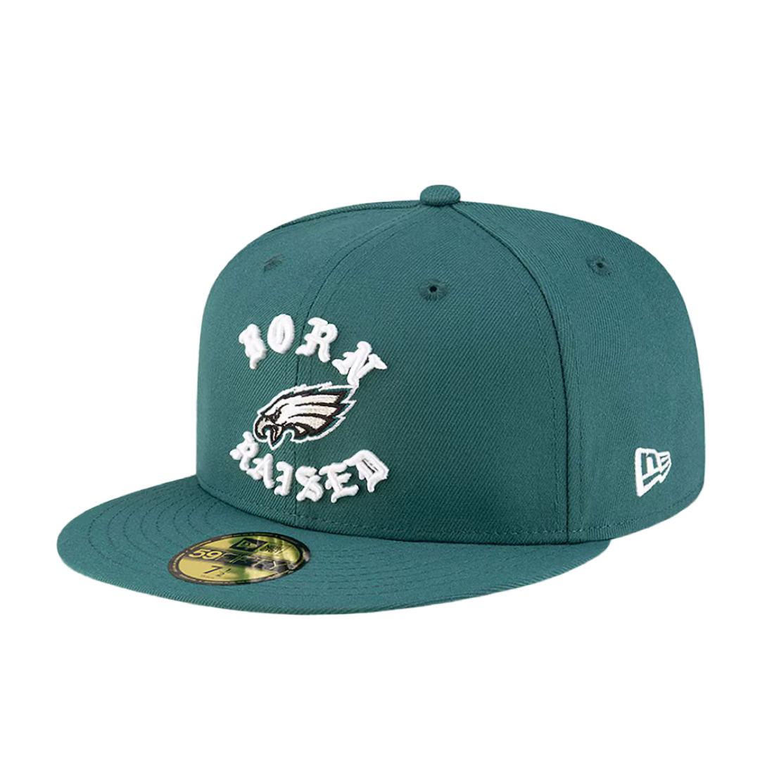 Born Raised Philadelphia Eagles NFL New Era Fitted 7 3/8