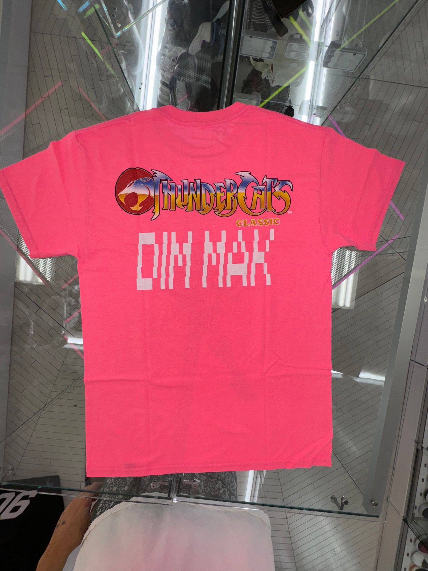 Thundercats x Dim Mak Cheetara 2021 tee pink