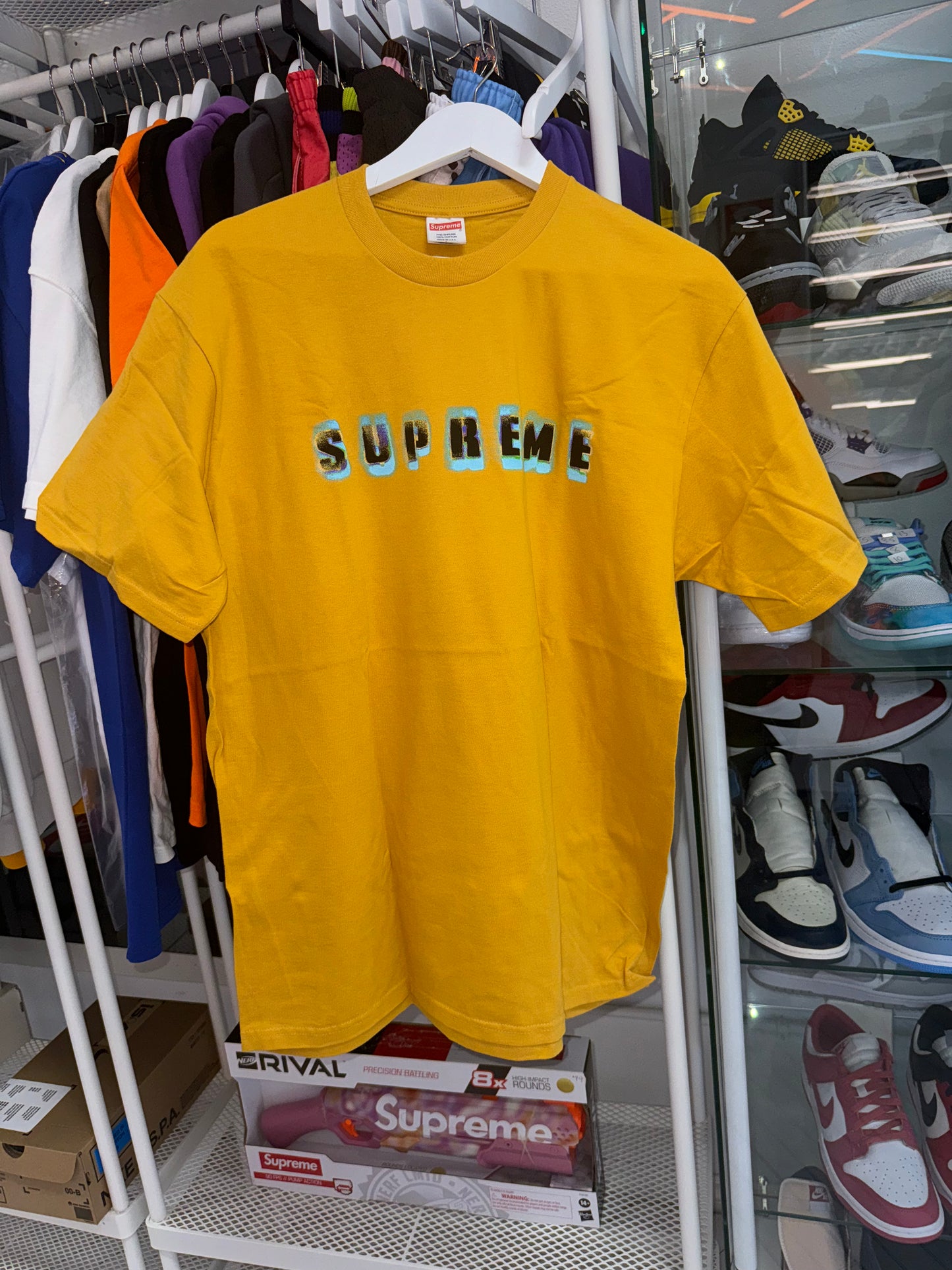 Supreme Stencil Tee
Mustard