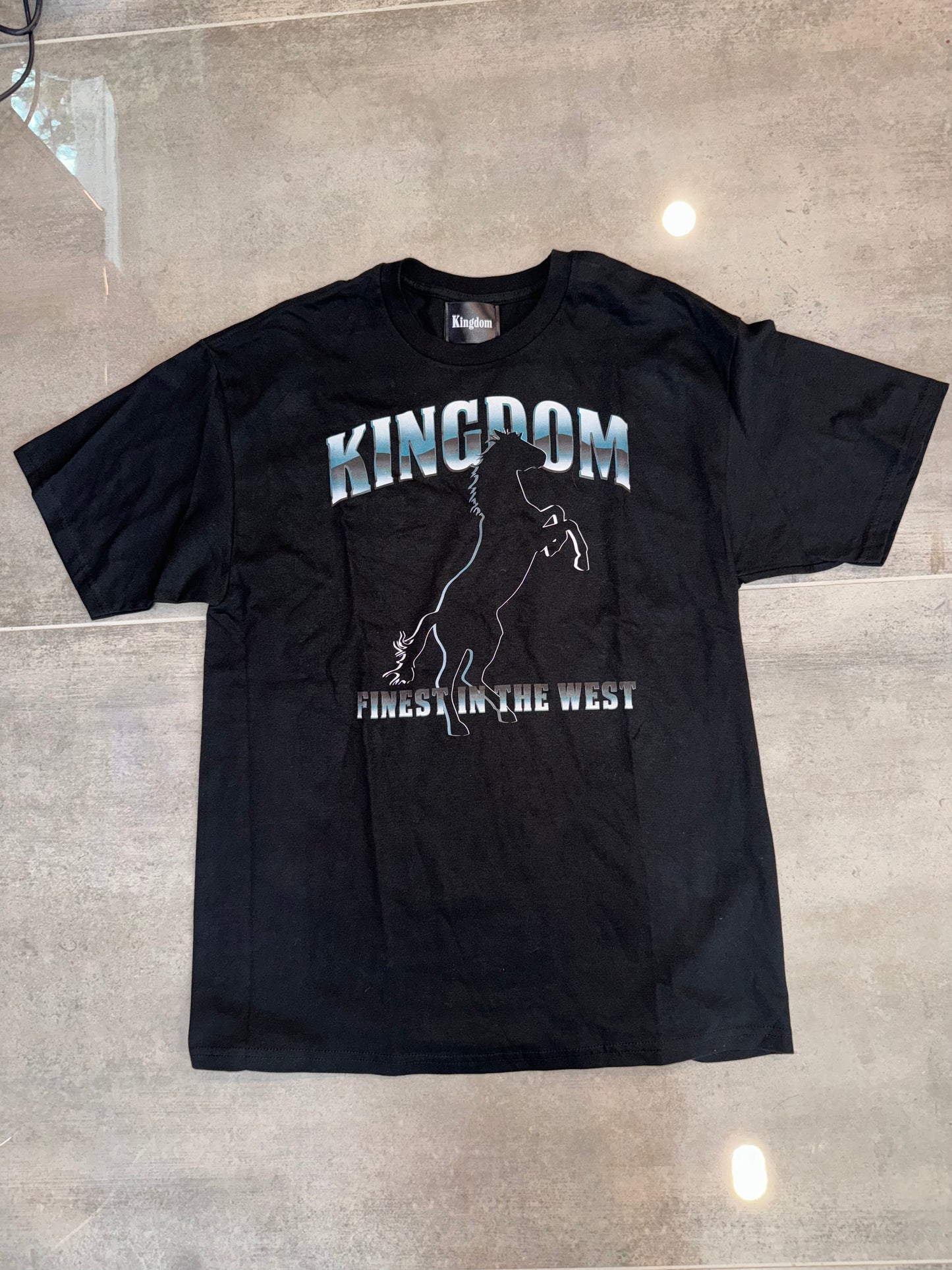 Kingdom tee Finest in the West Black