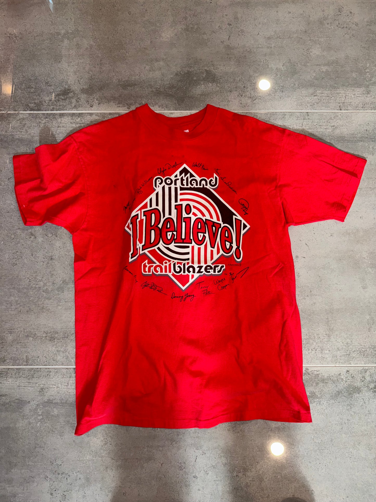 Vintage early 90’s Portland Trail Blazers tee “ I Believe