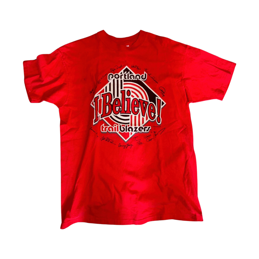 Vintage early 90’s Portland Trail Blazers tee “ I Believe
