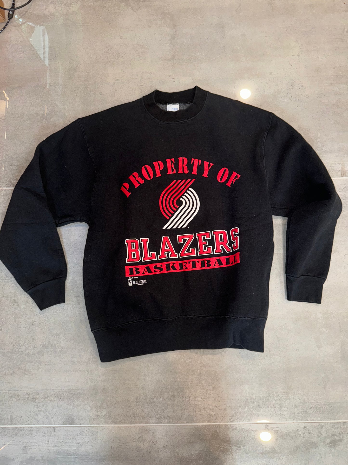 Vintage early 90’s Portland Trail Blazers Salem tee crewneck 1990 champs