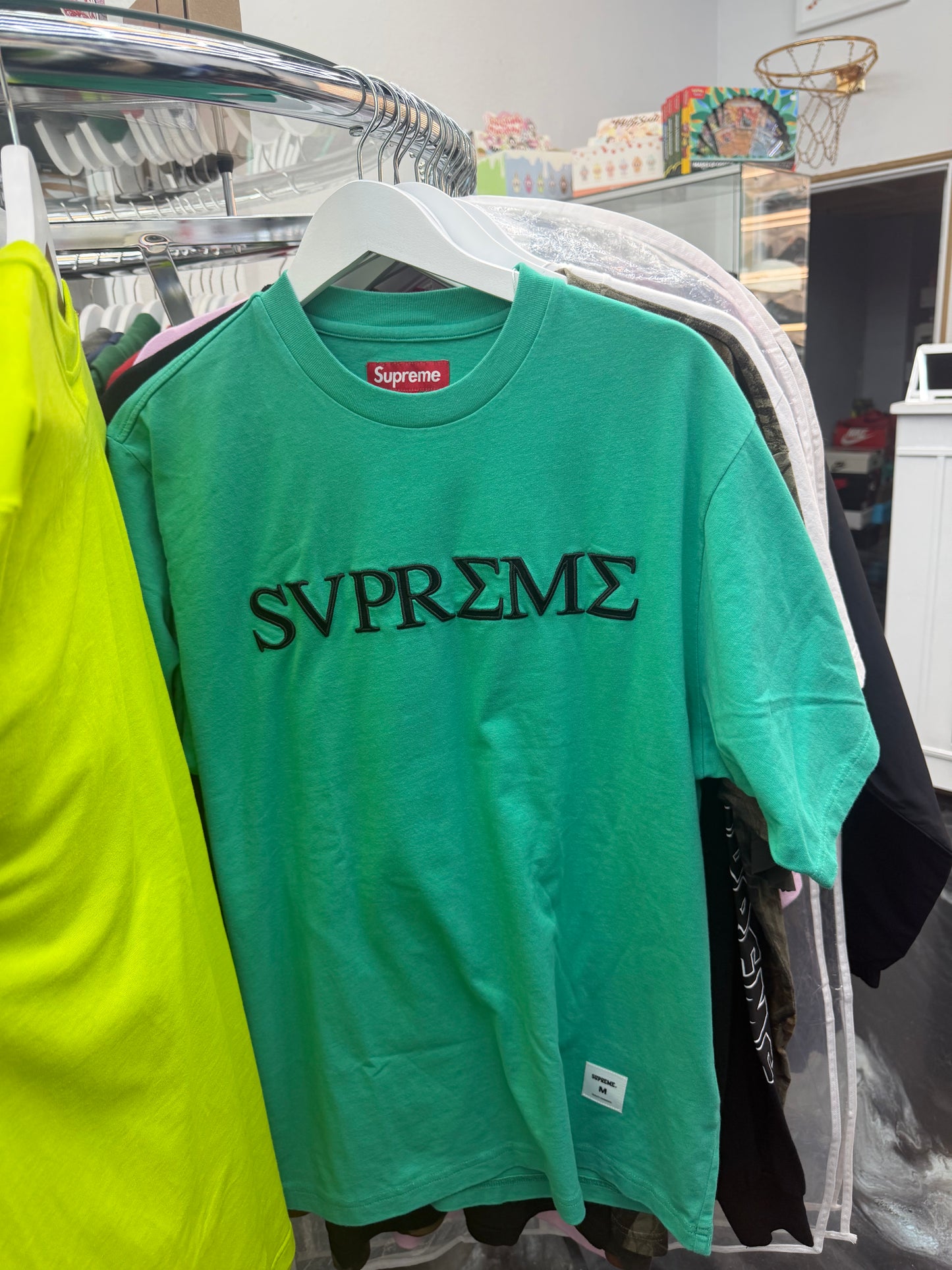 Supreme Greek Tee Green