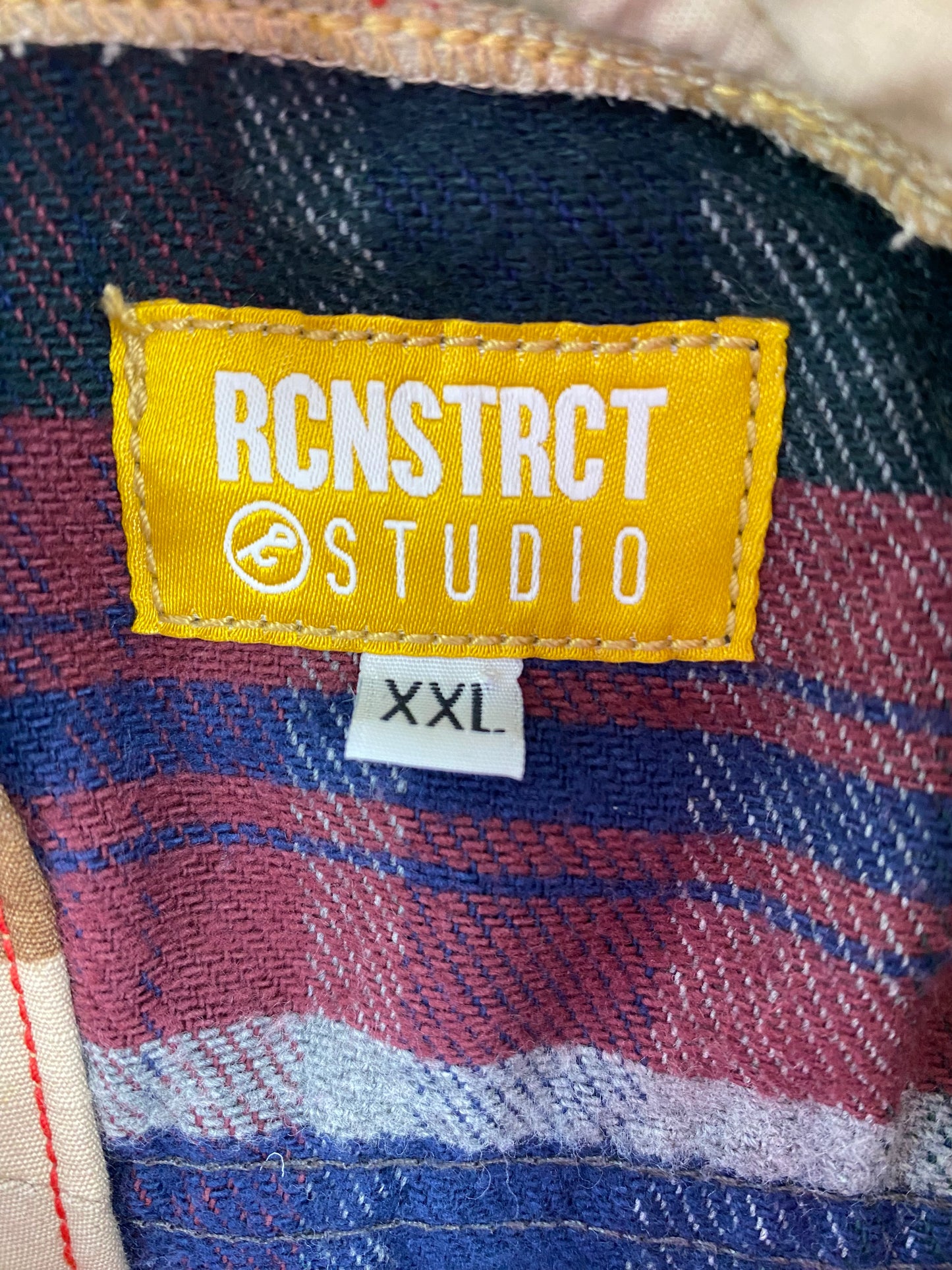 RCNSTRCT Studios LA Denim + Camo Flannel Kimono