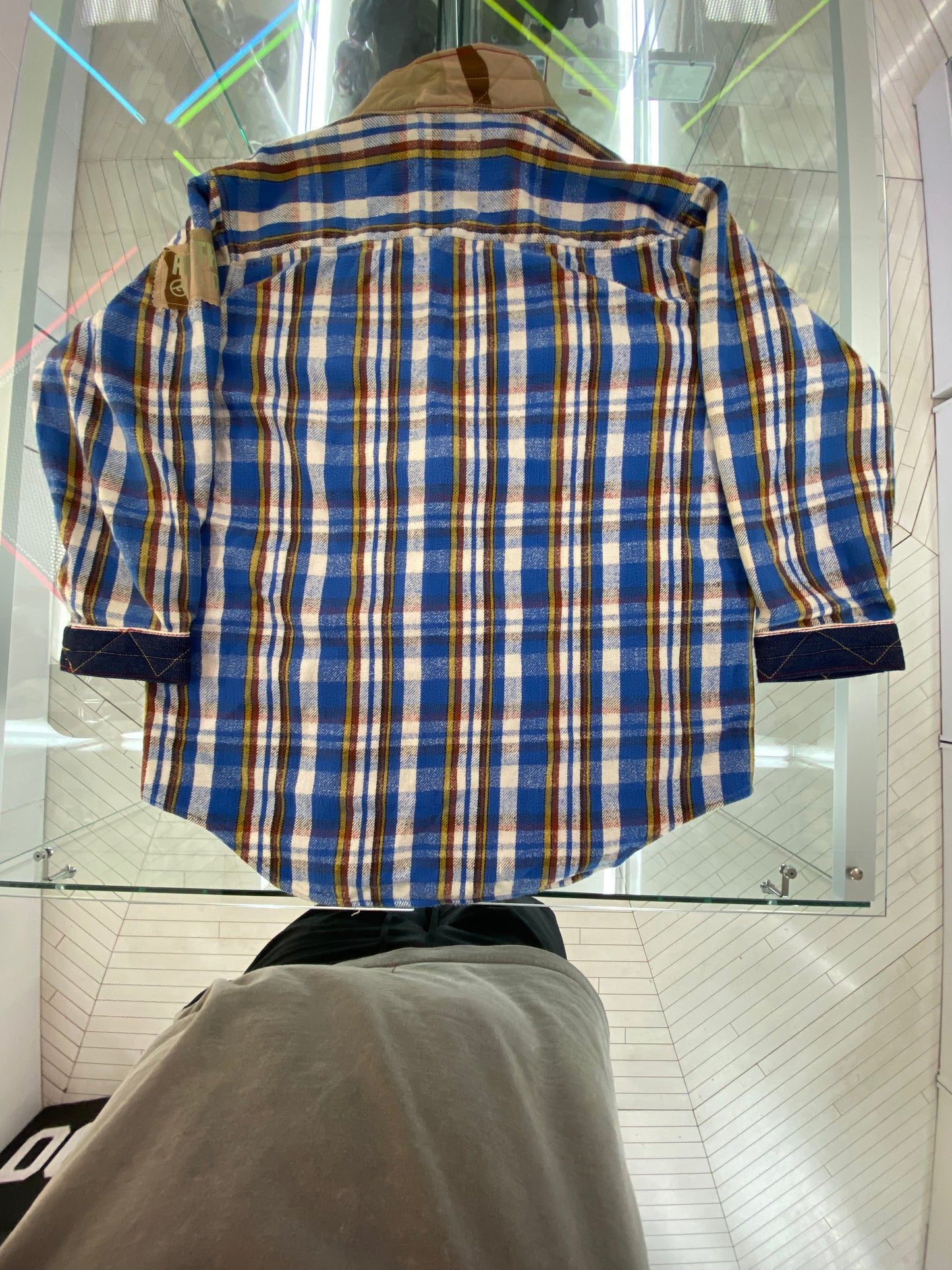RCNSTRCT Studios LA Denim + Camo Flannel Kimono