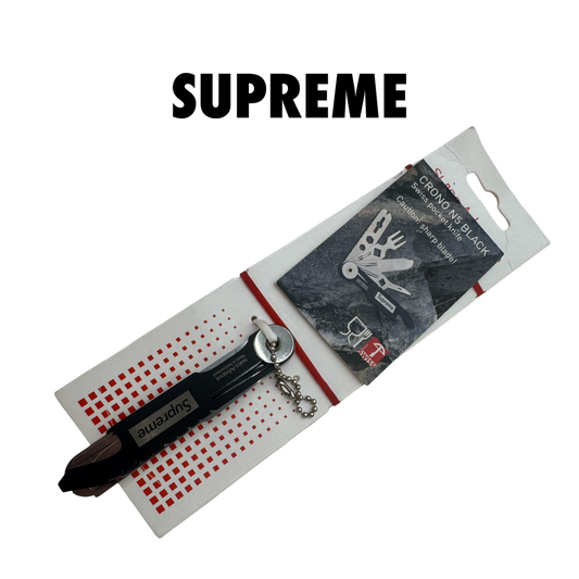 Supreme/Swiss Advance Crono N5 Pocket Knife black FW21